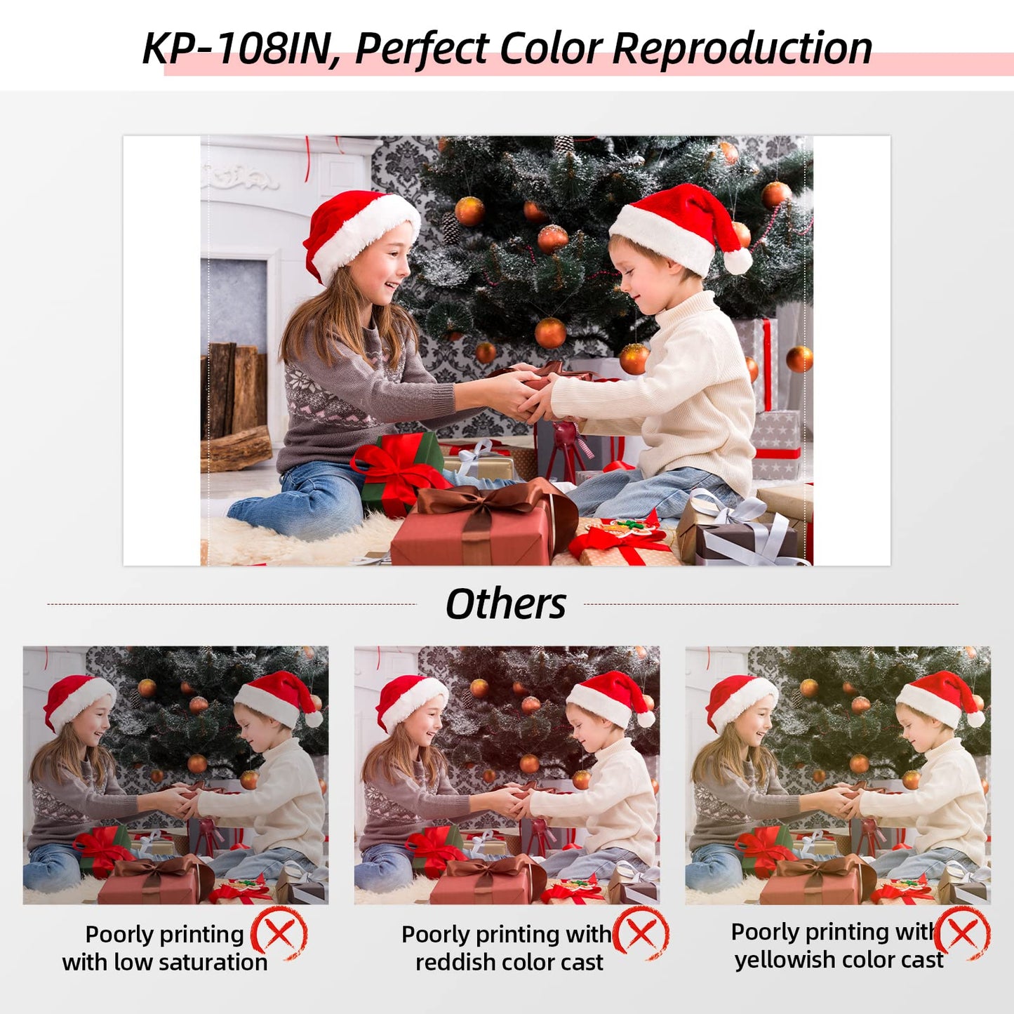 4 Pack KP-108IN Compatible Canon Selphy CP1500 Ink and Paper KP108IN, 12 Color Ink Cartridges and 432 Sheets 4 x 6 Photo Paper Glossy, Compatible with Canon Selphy CP1500 CP1300 CP1200 CP1000 CP910